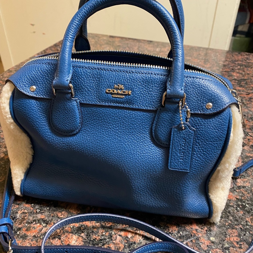 MINI BENNETT SATCHEL IN SHEARLING AND LEATHER (COACH F36689) - Picture 11 of 11
